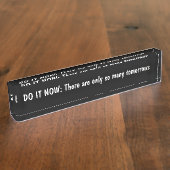 ビジネスやる気を起こさせるな机の名前のプラク デスクネームプレート (側面)