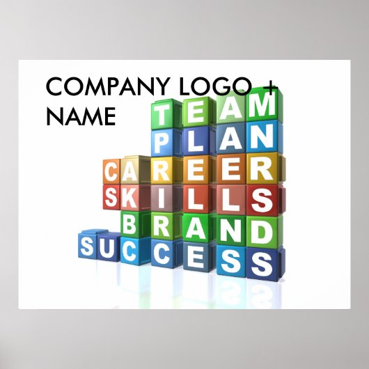 ビジネスやる気を起こさせるバズ ポスター (正面)