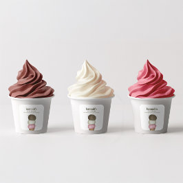 ビジネスアイスクリームコーン包装ラベル スクエアシール