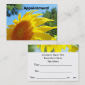 ビジネスアポイントメントリマインダーカードひまわり 予約カード (正面/裏面)