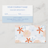 ビジネスアポイントメントリマインダーカード エンクロージャーカード (正面/裏面)