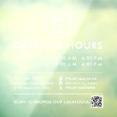 ビジネスアワーズQRコードロゴ連絡先情報ホワイト ウィンドウサイン (シート3)