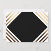ビジネスアワードのガラ・エレガントゴールドブラック招待状 招待状 (裏面)