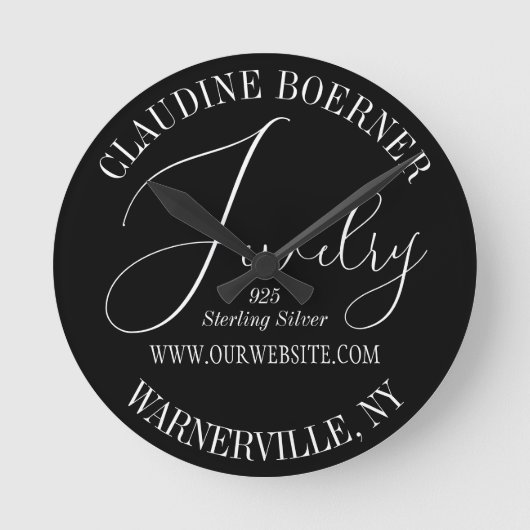 ビジネスアーティストクラフターショーショップウォール時計 ラウンド壁時計 (正面)