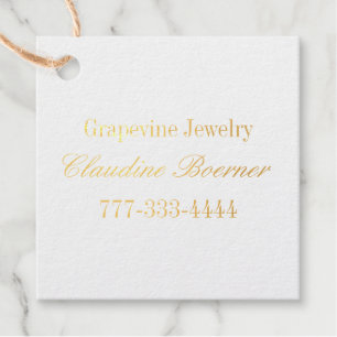 ビジネスアーティストクラフターフォイル製品つるの支持 フェイバータグ