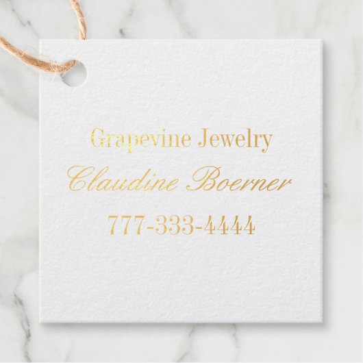 ビジネスアーティストクラフターフォイル製品つるの支持 フェイバータグ (正面)