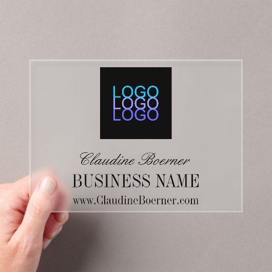 ビジネスアーティストクラフターロゴアクリ手頃カル アクリル招待状 (インサイチュ (ポータブル))