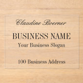 ビジネスアーティストクラフター小アクリ手頃ル アクリル招待状 (正面)