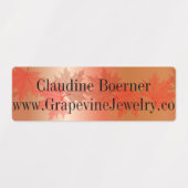 ビジネスアーティストクラフター防水長方形 ラベル (デザイン2)