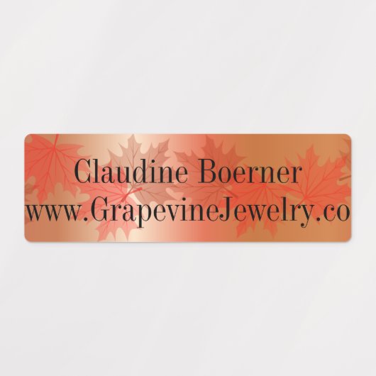 ビジネスアーティストクラフター防水長方形 ラベル (デザイン2)