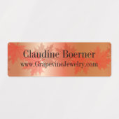 ビジネスアーティストクラフター防水長方形 ラベル (デザイン1)