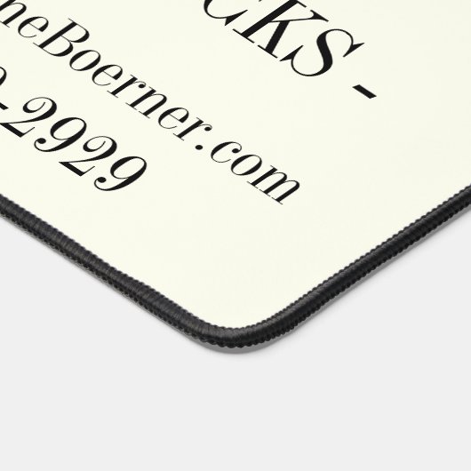 ビジネスアーティストCrafterロゴのキャッシュスタンドをアップロード デスクマット (コーナー)