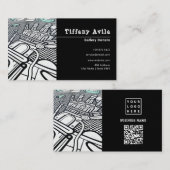 ビジネスアートギャラリー |ミニマモダンリスト事業 名刺 (正面/裏面)