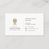 ビジネスアートギャラリー |ミニマモダンリスト 名刺 (正面)