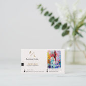 ビジネスアートギャラリー |ミニマモダンリスト 名刺 (スタンド正面)