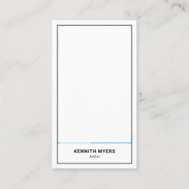 ビジネスアート抽象芸術 |ミニマルな名刺 名刺