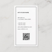 ビジネスアート抽象芸術 |ミニマルな名刺 名刺 (正面)