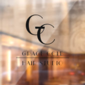 ビジネスイニシャルエレガントシックヘアスタジオ ウィンドウサイン (シート2)