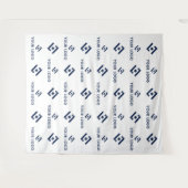 ビジネスイベントのステップとリピートのロゴの背景バナー タペストリー (正面(横))