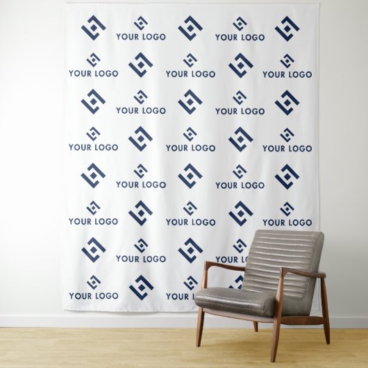 ビジネスイベントのステップとリピートのロゴの背景バナー タペストリー (インサイチュ)