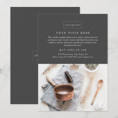 ビジネスイベントのミニマルなプロフェッショナル写真 招待状 (正面/裏面)