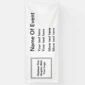 ビジネスイベントのロゴのテンプレート 横断幕 (縦)