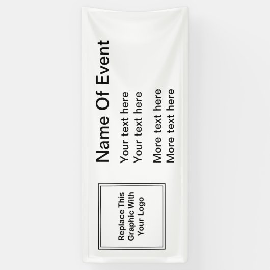 ビジネスイベントのロゴのテンプレート 横断幕 (縦)