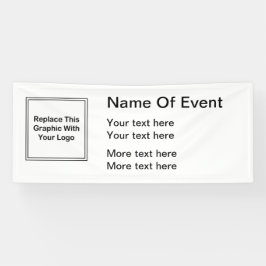 ビジネスイベントのロゴのテンプレート 横断幕