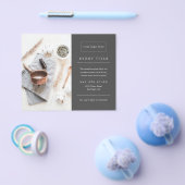 ビジネスイベントグレーミニマルプロフェッショナル写真 チラシ (シングル)