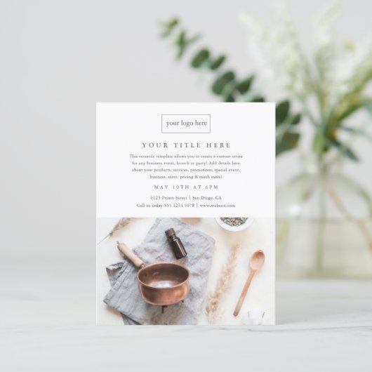 ビジネスイベントプロモミニマルプロフェッショナル写真 (スタンド正面)