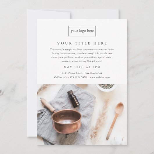 ビジネスイベントプロモミニマルプロフェッショナル写真 (正面)