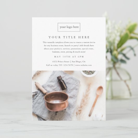 ビジネスイベントプロモミニマルプロフェッショナル写真 (スタンド正面)