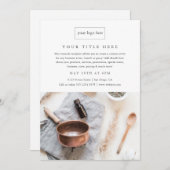 ビジネスイベントプロモミニマルプロフェッショナル写真 (正面/裏面)