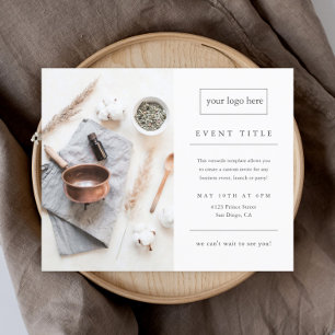 ビジネスイベントミニマルプロフェッショナル写真 チラシ