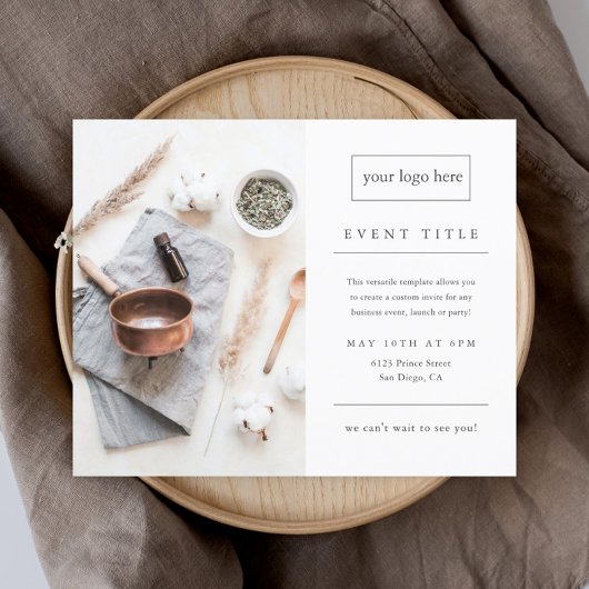 ビジネスイベントミニマルプロフェッショナル写真 チラシ