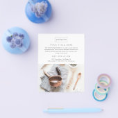 ビジネスイベントミニマルプロフェッショナル写真 チラシ (シングル)