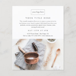 ビジネスイベントミニマルプロフェッショナル写真 チラシ