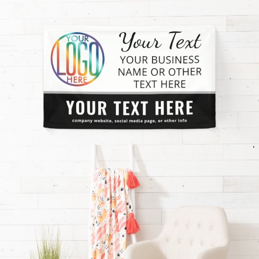 ビジネスイベントモダンプロフェッショナルロゴブランディング 横断幕 (インサイチュ)