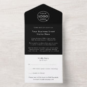 ビジネスイベント招待状｜RSVPオールインワン招待状 オールインワン招待状 (内側)