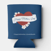 ビジネスイベント赤いハートハッピーマザーズデイ 缶クーラー (裏面)