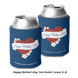 ビジネスイベント赤いハートハッピーマザーズデイ 缶クーラー