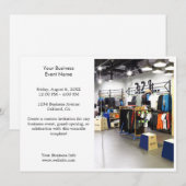 ビジネスイベント | ミニマルなプロフェッショナル写真 招待状 (正面/裏面)