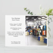 ビジネスイベント | ミニマルなプロフェッショナル写真 招待状 (スタンド正面)