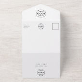 ビジネスイベント |ミニマルプロフェッショナル写真 オールインワン招待状 (外側)