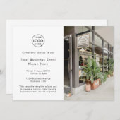 ビジネスイベント |ミニマルプロフェッショナル写真 招待状 (正面/裏面)