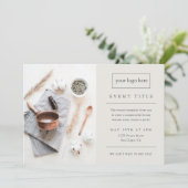 ビジネスイベント |ミニマルプロフェッショナル写真 招待状 (スタンド正面)