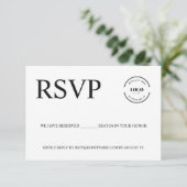 ビジネスイベント ロゴ 予約席 カスタム エンクロージャーカード (スタンド正面)