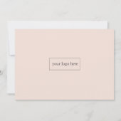 ビジネスイベント |写真モダンプロフェッショナル 招待状 (裏面)