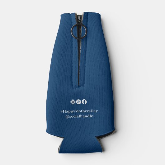 ビジネスイベント 赤いハート 母の日のお祝い ボトルクーラー (裏面)