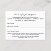 ビジネスイメージのロゴタイプの紹介 名刺 (裏面)